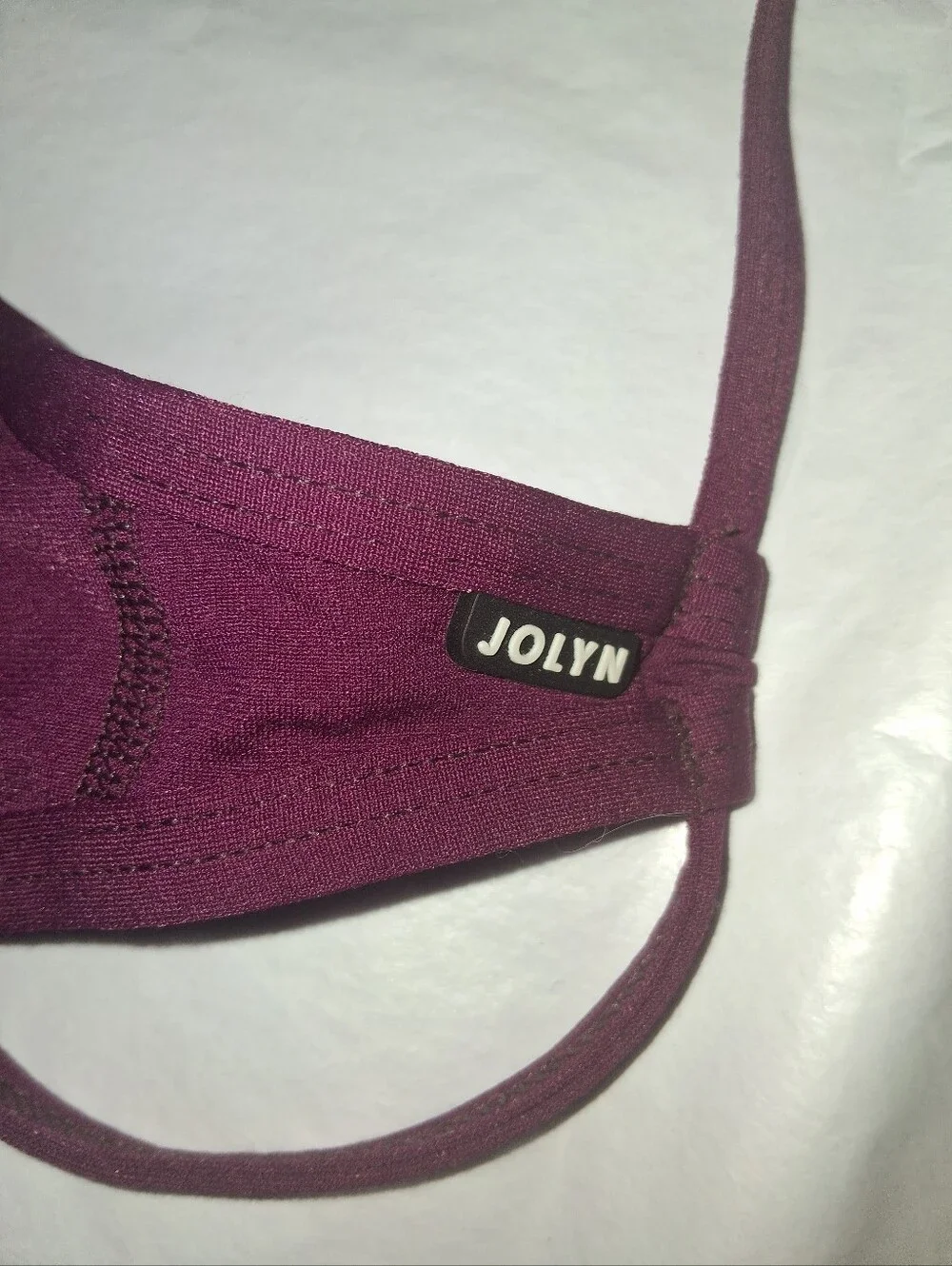 Jolyn Tomcat Hot Purple Strappy Bralette Top Size  Medium